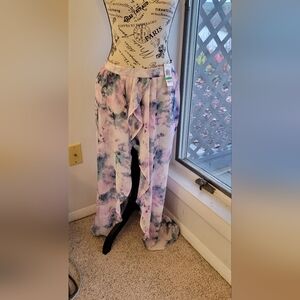 Material Girl Tie-Dye Hi Low Skirt XL NST